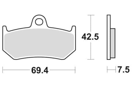 Sbs Brakepads Sintered REAR