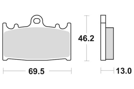 Sbs Brakepads Sintered rear