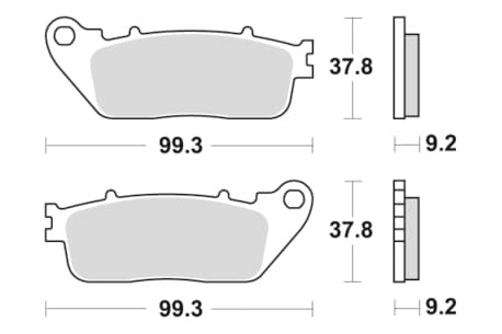 Sbs Brakepads Sintered rear