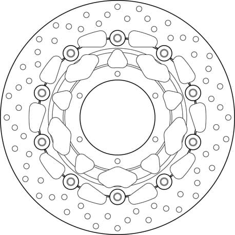 Brembo Serie Oro brakedisc floating 78B40838 — bilde 1