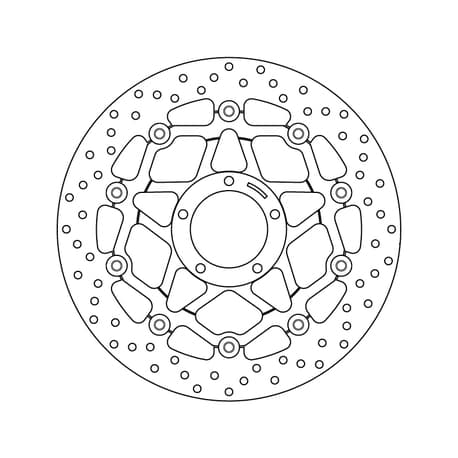 Brembo Serie Oro brakedisc floating 78B40878 — bilde 1