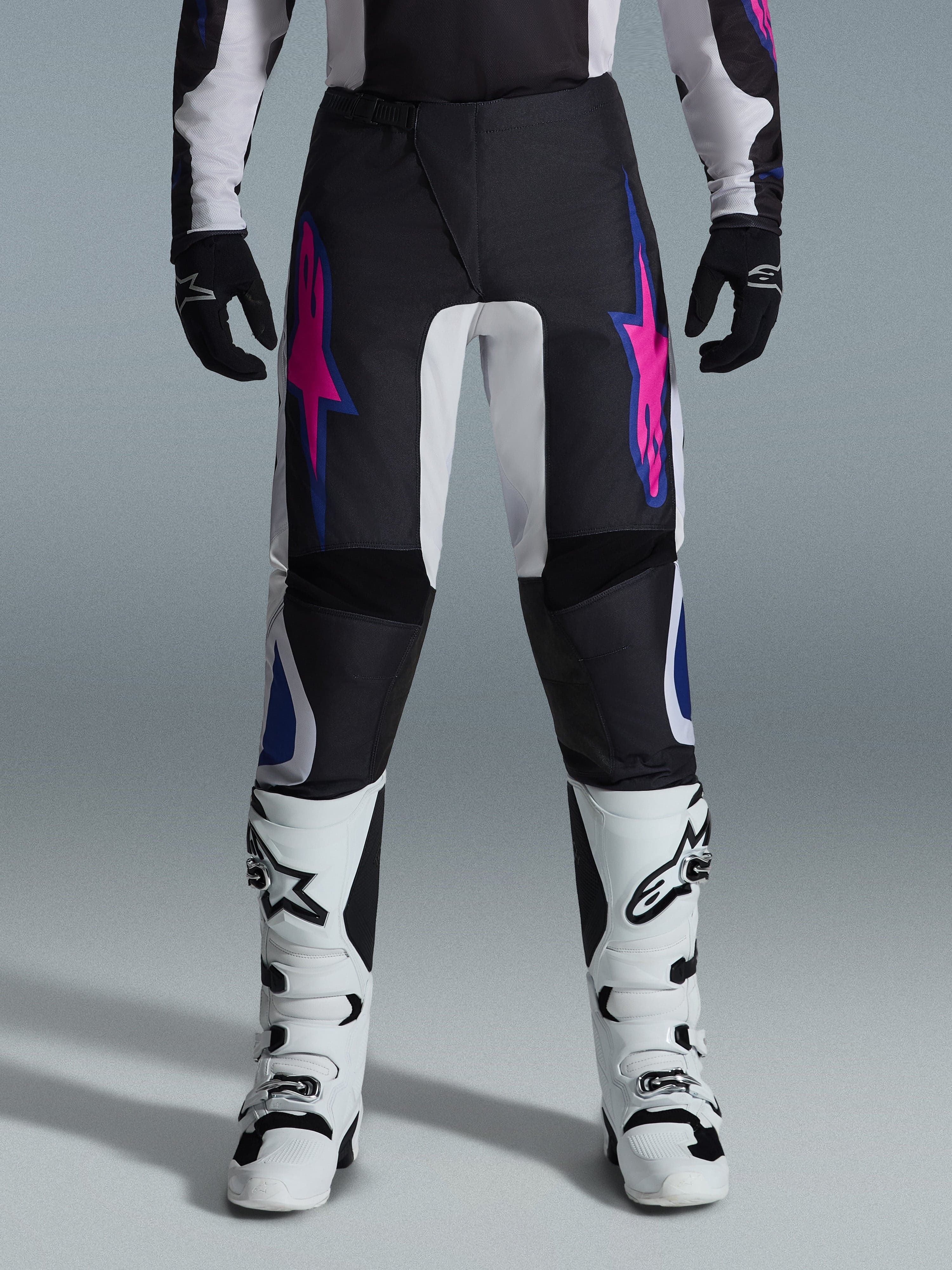 Alpinestars Fluid Grid crossbukse Svart/Grå/Lilla