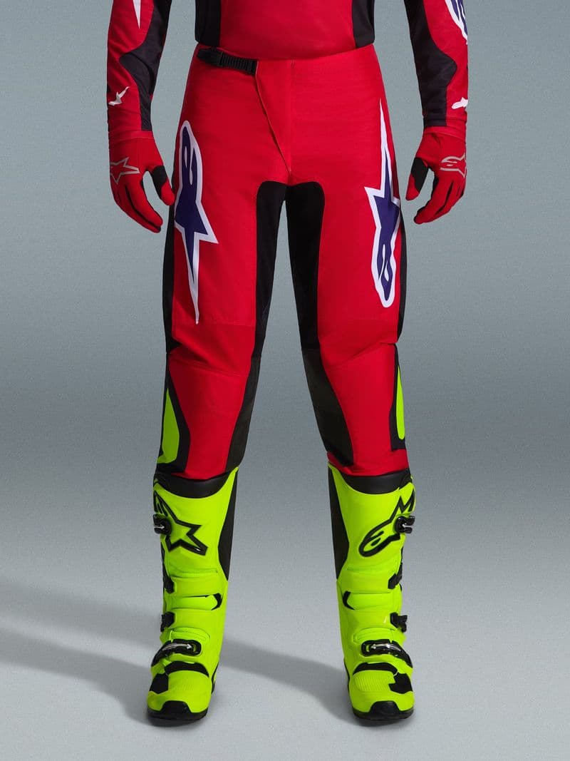 Alpinestars Fluid Grid crossbukse Rød/Svart/Lilla