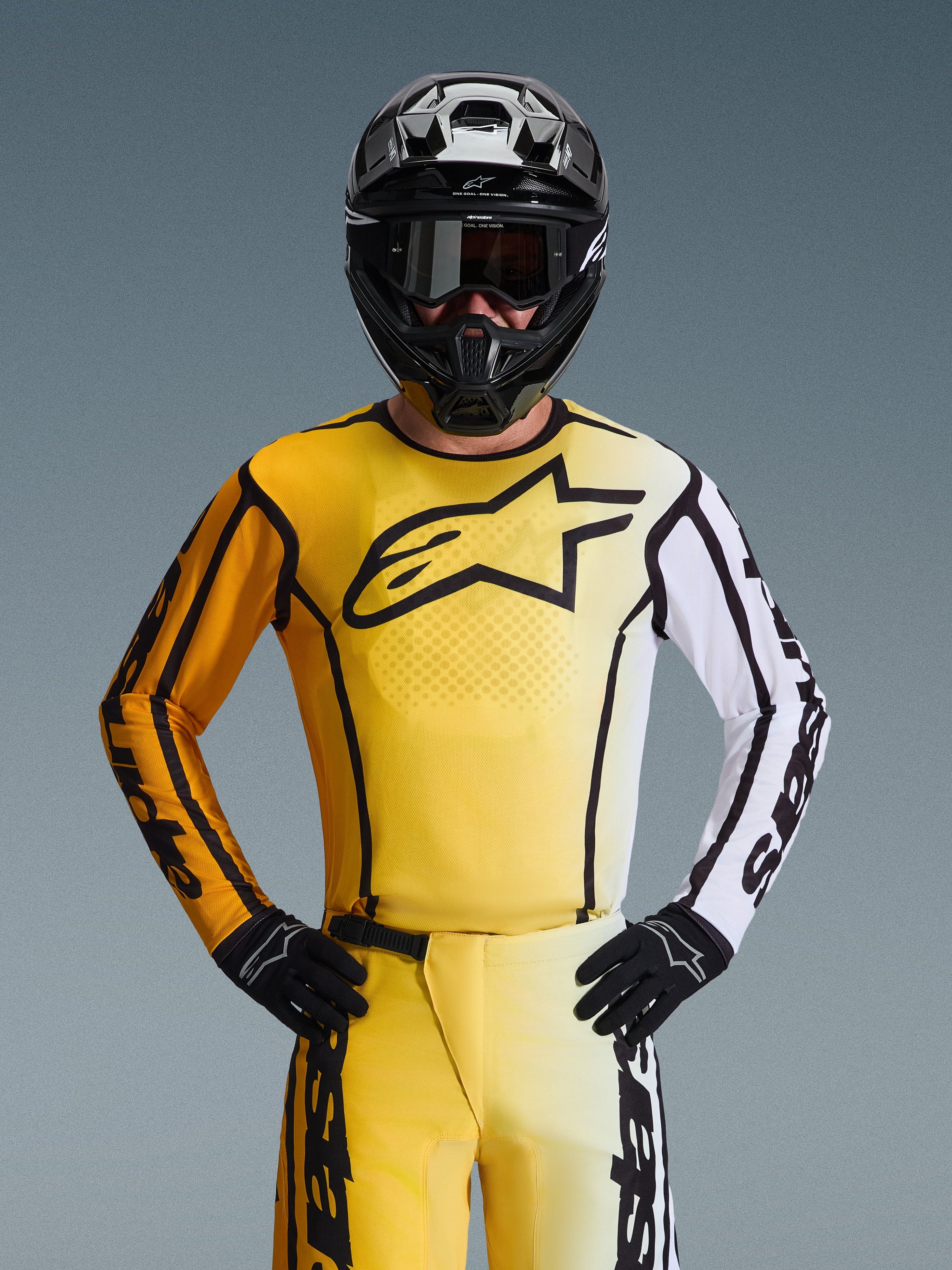 Alpinestars Fluid Apex crosstrøye Gul/Svart