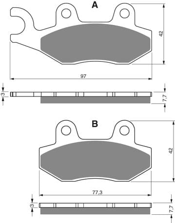 GOLDFREN Brake Pads 002 Ceramic Carbon S3