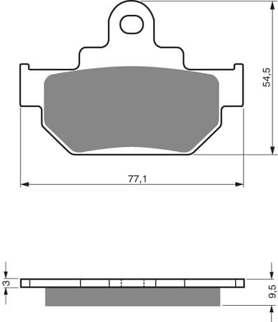 GOLDFREN Brake Pads 046 Ceram Carbon AD Front DR600 85-89 RM250 86-86