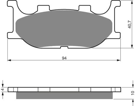 GOLDFREN Brake Pads 099 Ceramic Carbon S3