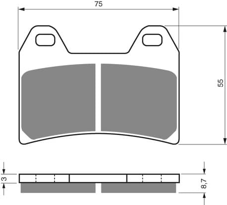 GOLDFREN Brake Pads 141 Ceramic Carbon S3