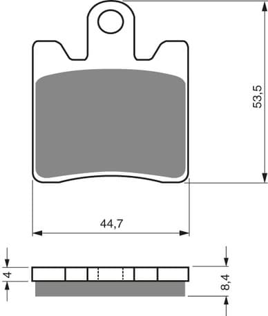 GOLDFREN Brake Pads 147 Ceramic Carbon S3