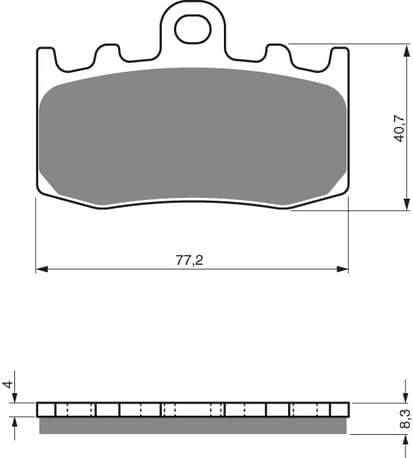 GOLDFREN Brake Pads 196 Ceramic carbon AD