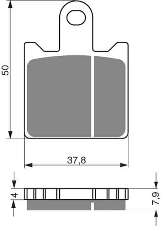 GOLDFREN Brake Pads 249 Ceramic Carbon S3