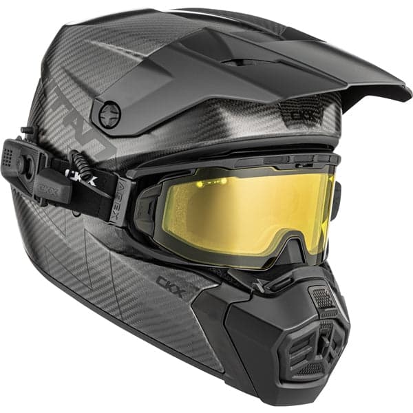 CKX Titan AMS hjelm matt karbon med oppvarmede briller