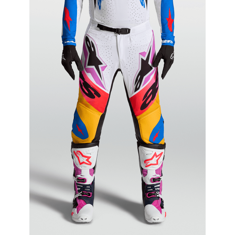 Alpinestars Supertech Dyna crossbukse Hvit/Blå/Sort/Lilla - bilde 1