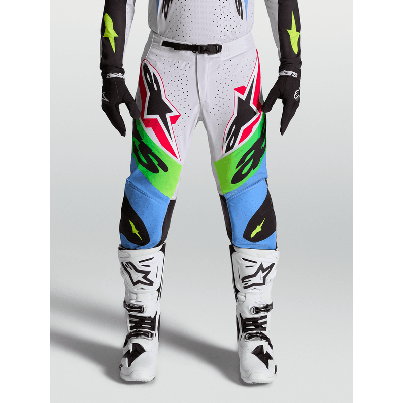 Alpinestars Supertech Dyna crossbukse Grønn Neon/Sort - bilde 1