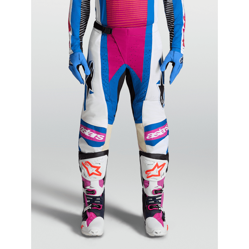 Alpinestars Techstar Maven crossbukse Hvit/Korall/Blå - bilde 1