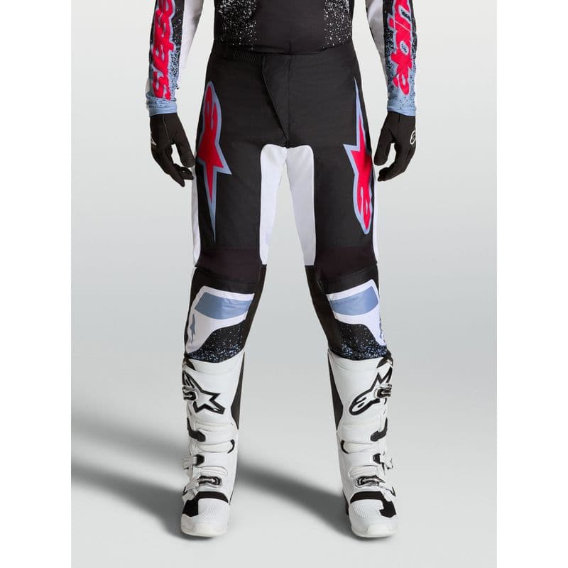 Alpinestars Fluid Drag crossbukse Sort/Hvit/Blå/Rød Neon - bilde 1
