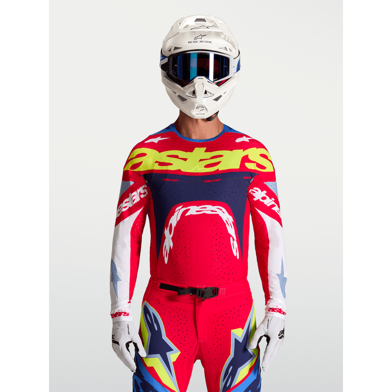 Alpinestars Supertech Dyna crosstrøye Rød/Hvit/Blå - bilde 1