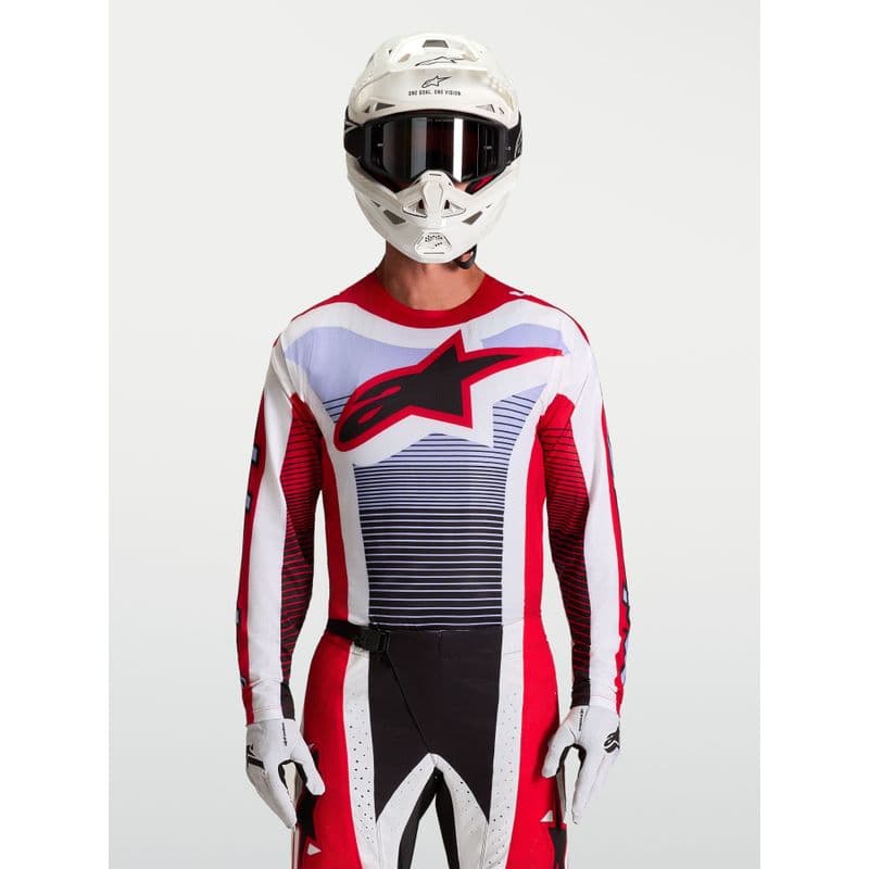 Alpinestars Techstar Maven crosstrøye Rød/Hvit/Lavendel/Sort - bilde 1