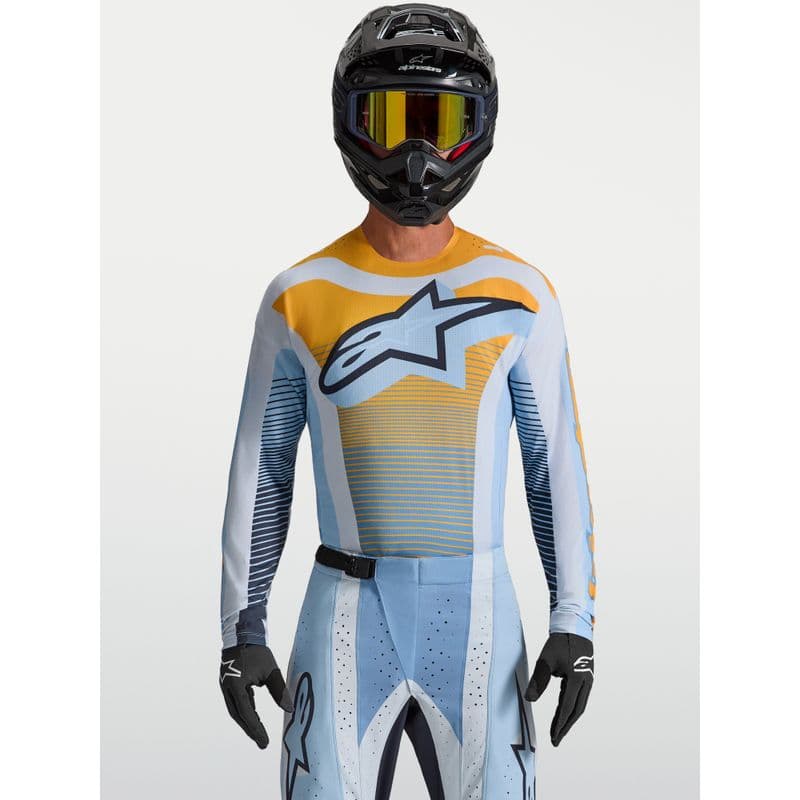 Alpinestars Techstar Maven crosstrøye Blå/Tangerine/Sort - bilde 1