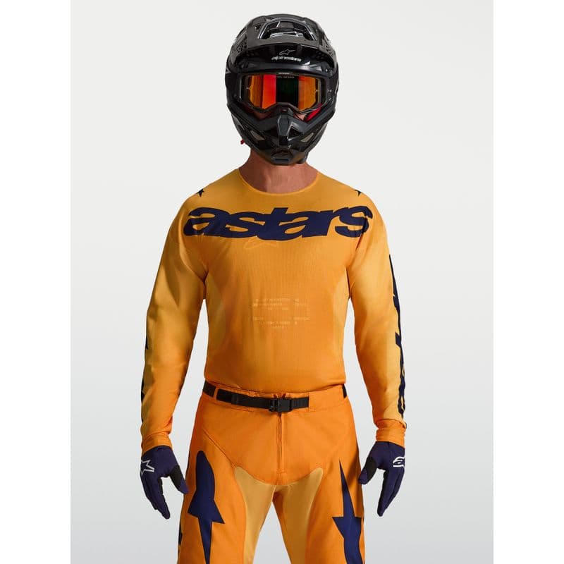 Alpinestars Racer Amber crosstrøye Oransje/Gull/Blå - bilde 1