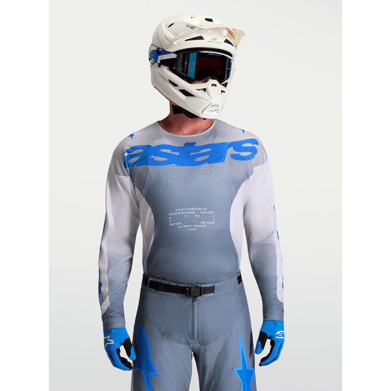 Alpinestars Racer Amber crosstrøye Grå/Lilla/UCLA-blå - bilde 1