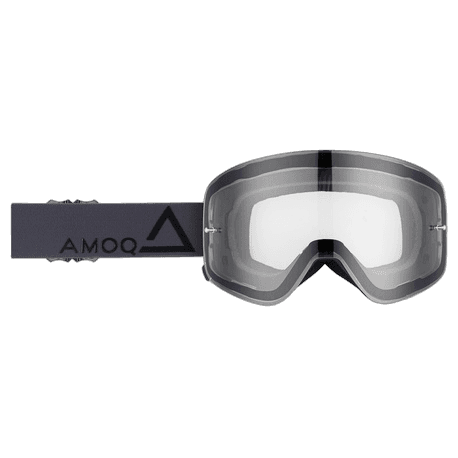 AMOQ MX Goggles Vision Magnetic Dark Grey-Black - Clear