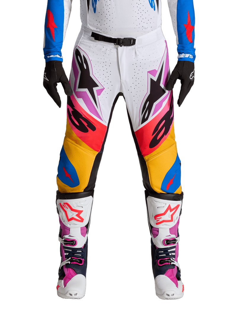 Alpinestars Supertech Dyna crossbukse Hvit/Blå/Sort/Lilla - bilde 1