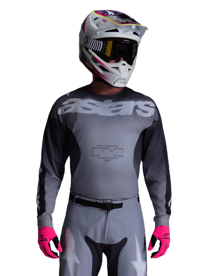 Alpinestars Racer Amber crosstrøye Grå/Lilla - bilde 1