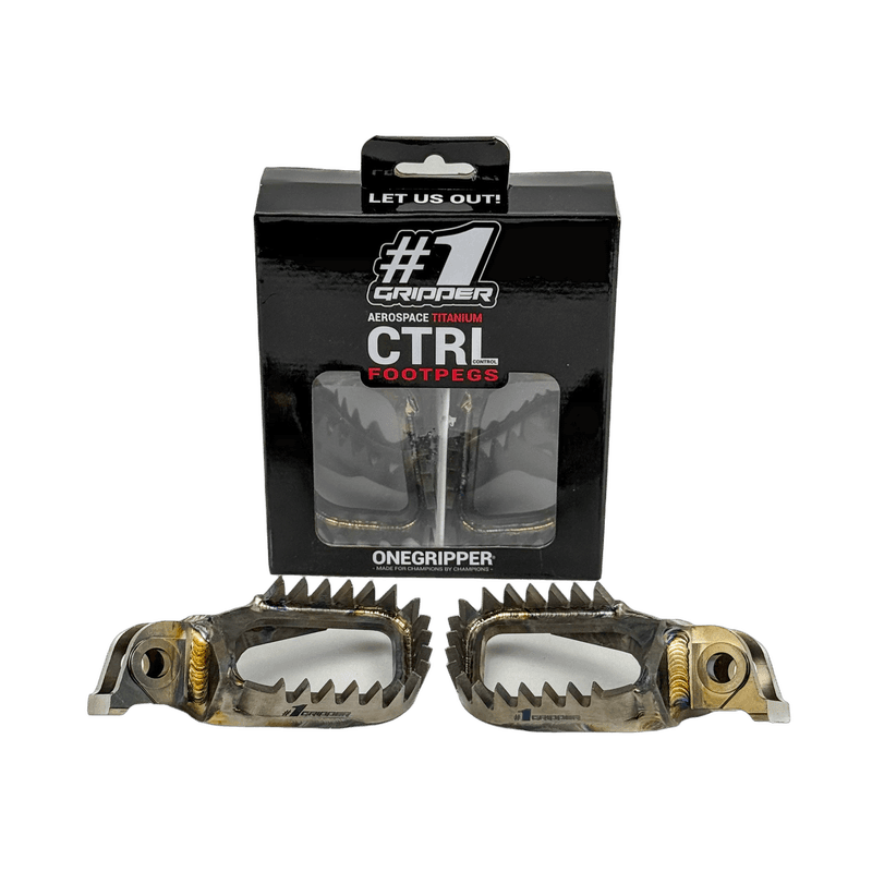 ONEGRIPPER CTRL titan fotpinner Sherco, 5 mm ned og 5 mm bak