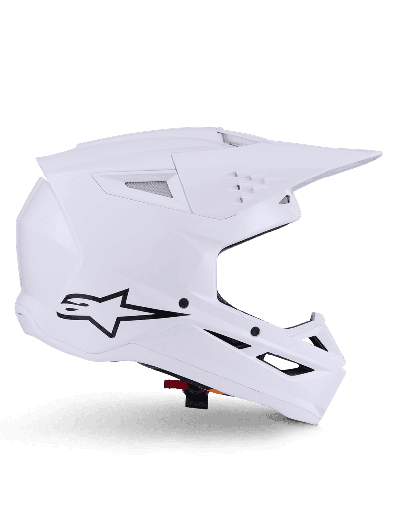 Alpinestars S-M3 Solid hjelm hvit blank