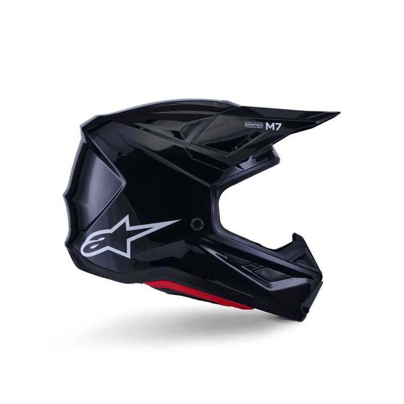 Alpinestars S-M7 Solid hjelm svart blank