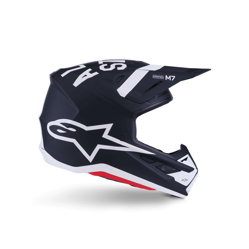 Alpinestars S-M7 Dasher hjelm svart/hvit matt