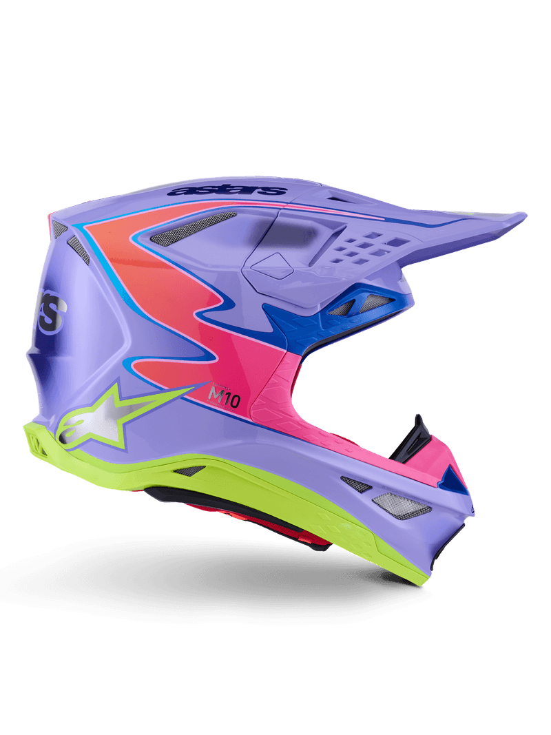Alpinestars Supertech M10 Jett Lawrence R01 hjelm lilla/fluo rosa/fluo gul