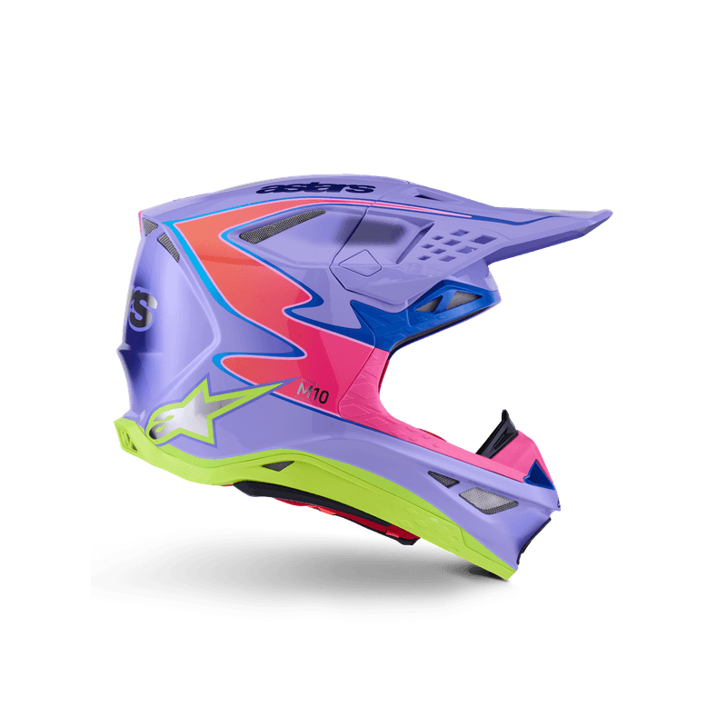 Alpinestars Supertech M10 Jett Lawrence R01 hjelm lilla/fluo rosa/fluo gul