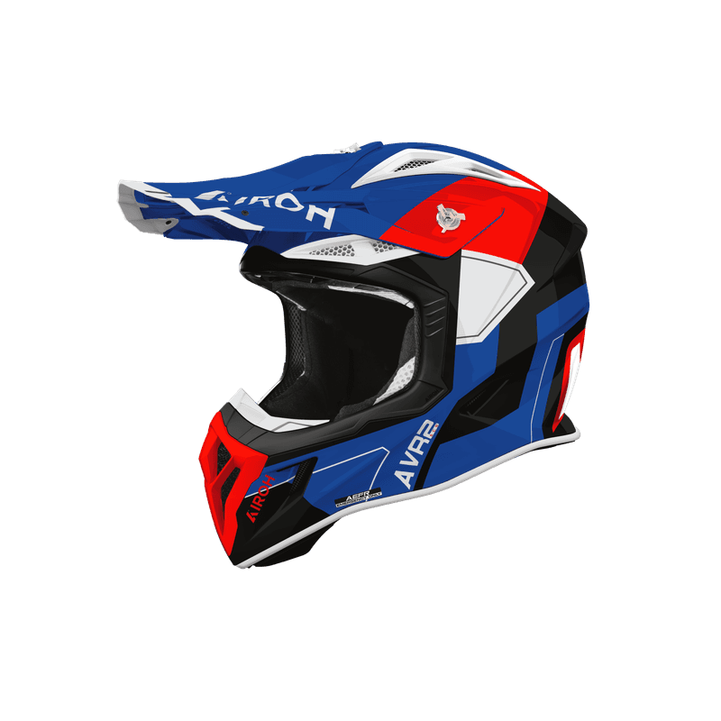 Airoh Aviator Ace 2 Shield hjelm blå/rød blank