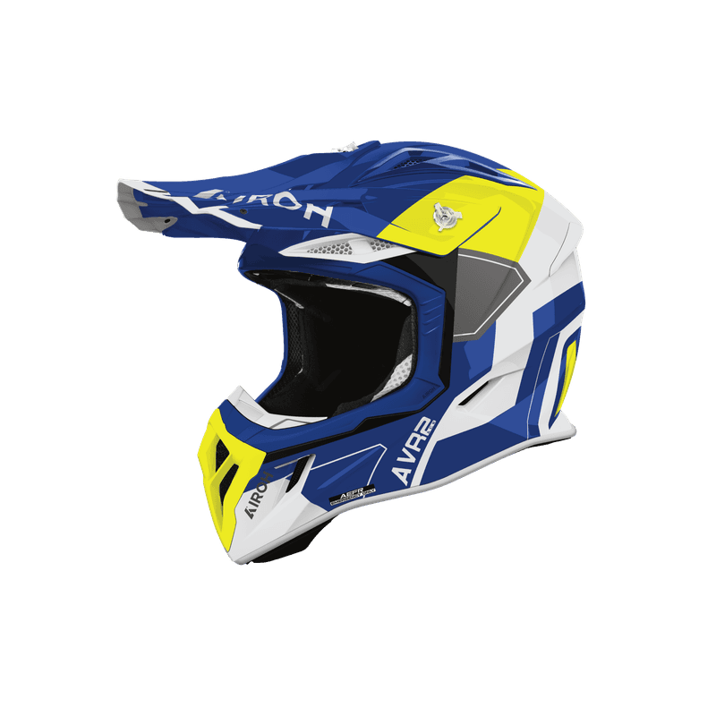 Airoh Aviator Ace 2 Shield hjelm blå/gul blank