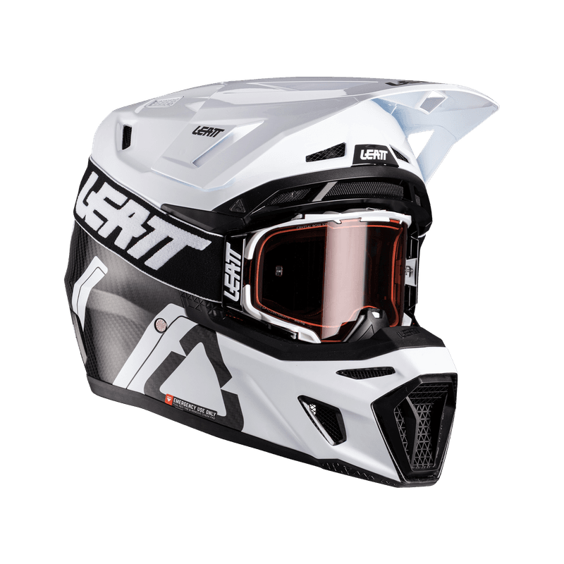 Leatt Moto 9.5 hjelm carbon/hvit