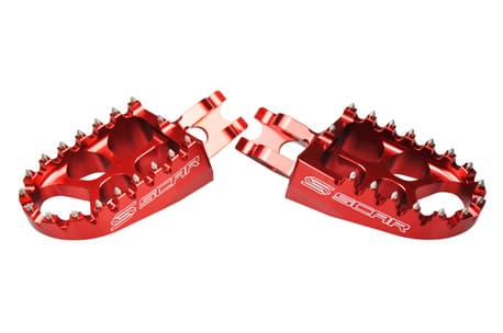 Scar Evolution Footpegs Honda/Kawasaki Titanium