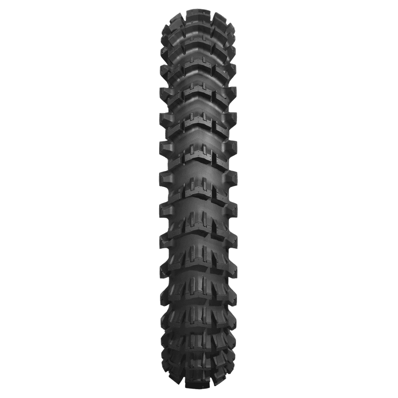 Dunlop Geomax MX14, V-Block-mønsteret rett forfra