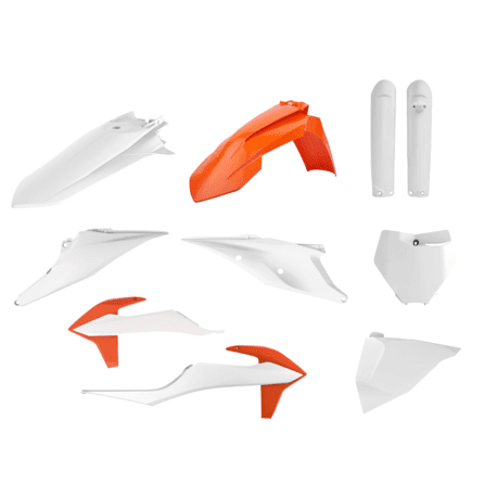 Polisport full plastkit KTM SX/SX-F 2019-2022 OEM hvit