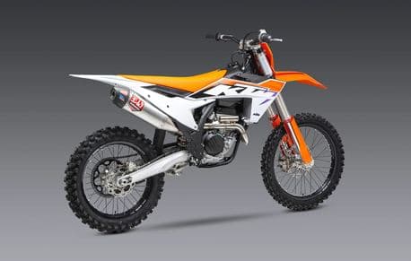 Yoshimura RS-12 Signature Series komplett avgassystem montert på KTM 450 SX-F